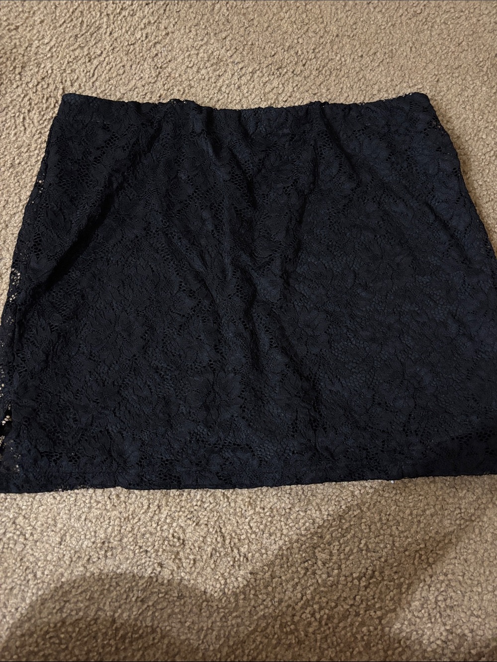 SHEIN Black Lace Mini Skirt